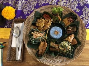 nasi campur  at Sun Sun Warung in Ubud