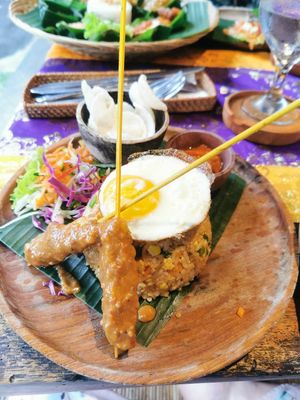 Vegetarian nasi goreng at Sun Sun Warung in Ubud