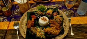 Nasi campur vegan at Sun Sun Warung in Ubud