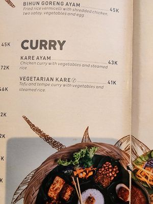 Menu 2 August 2024 at Sun Sun Warung in Ubud