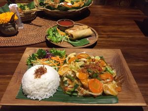 Delicious food at Sun Sun Warung in Ubud