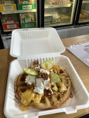 Caramel Apple Waffle at Great Veggie Bites  in London
