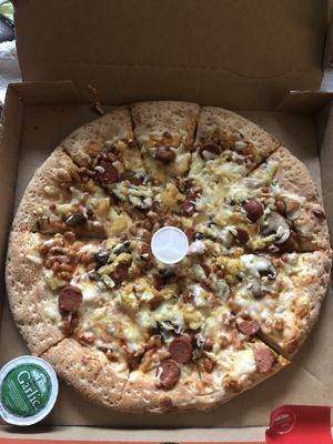 Limited edition Vegan All-Day Breakfast Pizza at Papa John's in Tamworth