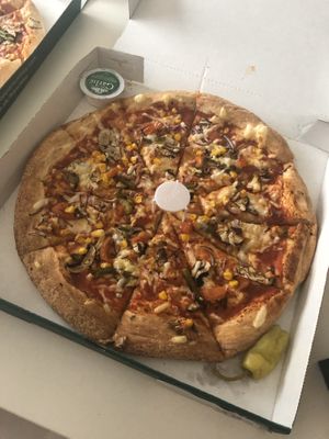 Vegan Sheese garden party!! at Papa John's in Tamworth