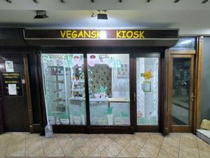 Front at Veganski Kiosk in Belgrade