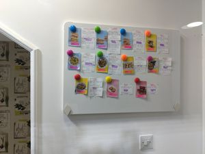 Menu at Veganski Kiosk in Belgrade