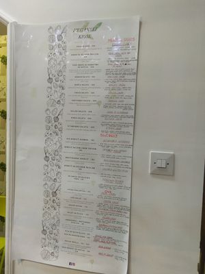 Menu September 2019 at Veganski Kiosk in Belgrade