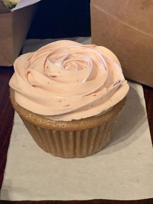 Strawberry cupcake  at Wisdom's Vegan Bakery & Cafe in Spring