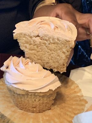 Strawberry cupcake  at Wisdom's Vegan Bakery & Cafe in Spring