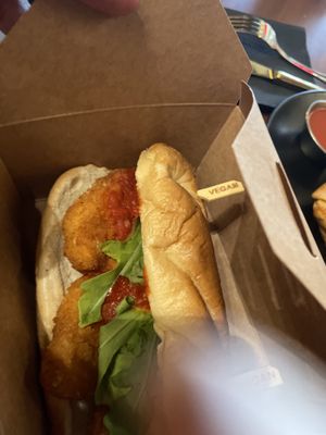  Chicken Parmigiana Sub  at Wisdom's Vegan Bakery & Cafe in Spring