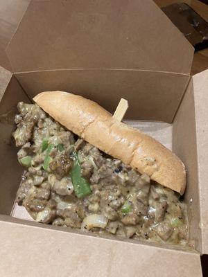 Philly sheesesteak was top notch   at Wisdom's Vegan Bakery & Cafe in Spring