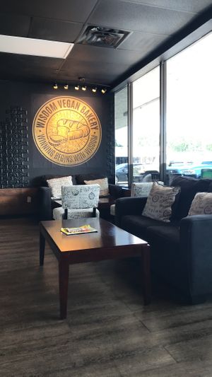 Seats at Wisdom's Vegan Bakery & Cafe in Spring