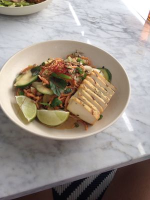 Vegan bowl at Flower Child in The Woodlands