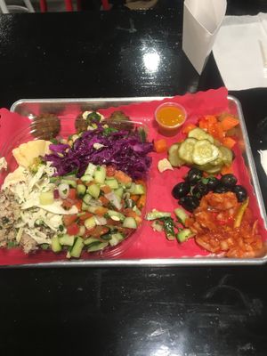 salad bar attack! at Maoz Falafel and Grill - Upper West Side in New York City