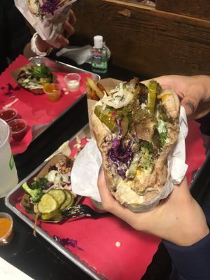 falafel attack! at Maoz Falafel and Grill - Upper West Side in New York City