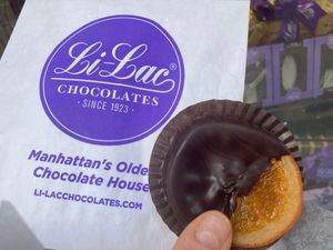 Chocolate orange at Li-Lac Chocolates - Bleecker St in New York City