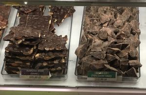 Vegan (dark) chocolates at Li-Lac Chocolates - Grand Central Market in New York City