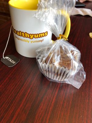 Yummy peanut butter brownie to go!  at Healthyums in Zion