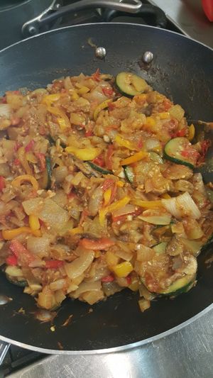 Ratatouille Stew - made only from fresh vegetables! at Healthyums in Zion