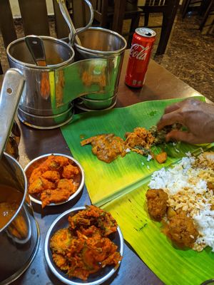 Banana Leaf Thali at Sri Kaveri in Malacca