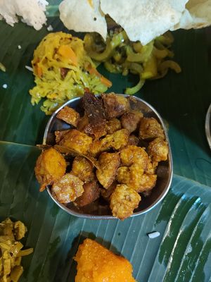 Vegan chicken curry at Sri Kaveri in Malacca