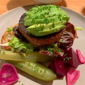 Beyond meat sandwich at Ravintola Ilves in Helsinki