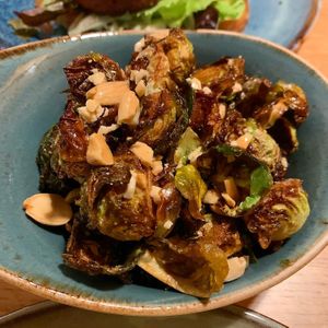 Roasted brussels sprouts  at Ravintola Ilves in Helsinki