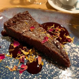 Chocolate cake at Ravintola Ilves in Helsinki