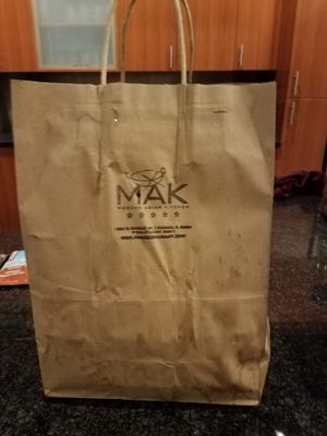 takeout bag at MAK in Chicago
