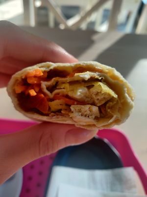 Wrap de tofu i verdures at Estel De Mar in Barcelona