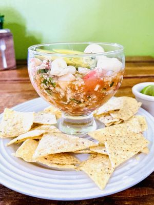 Ceviche de coco 🥥 at Vegan Center in Hermosillo