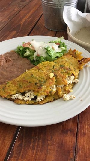 Vegan omelette (garbanzo) at Vegan Center in Hermosillo