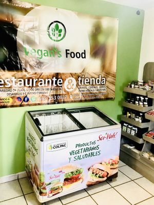 Inside the restaurant  at Vegan Center in Hermosillo