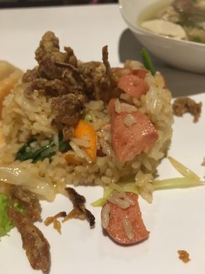 Nasi goreng sosis (sausage) at Vegan Forever in Denpasar
