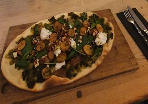 Excellent unique vegan pizza! at Tintå in Turku