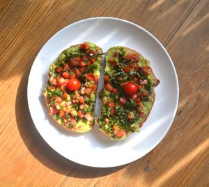 Avocado vegan toast sourdough at Step Out Cafe in Jaipur