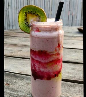 blueberry  milkshake at Step Out Cafe in Jaipur