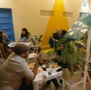 interior at Step Out Cafe in Jaipur