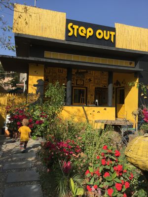 Entrance at Step Out Cafe in Jaipur