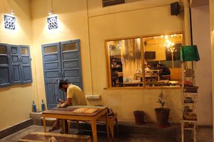 Evening at stepout at Step Out Cafe in Jaipur