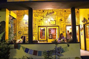 Evening ambience at Step Out Cafe in Jaipur