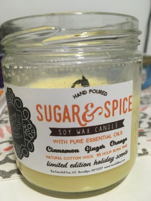 7.75 oz Sugar & Spice candle  at The Fanciful Fox in Brooklyn