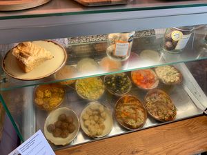 Salad selection  at Va Va Vegan in Amersham