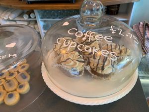 Coffee cupcakes at Va Va Vegan in Amersham