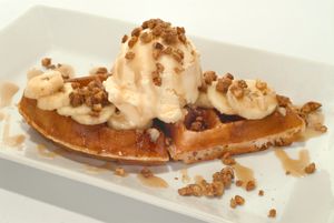 Bananas Foster at Waffles INCaffeinated in Wexford