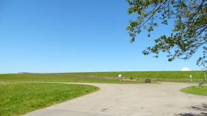 View towards the Zeedijk at Vegotel in Blije
