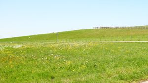 View towards the Zeedijk at Vegotel in Blije