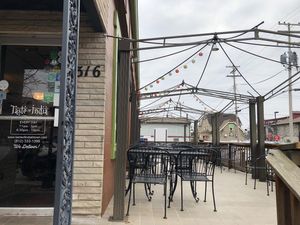 Taste of India porch. at Taste of India in Bloomington
