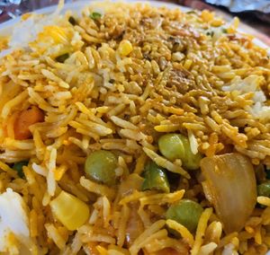 Vegetable biryani at Taste of India in Bloomington