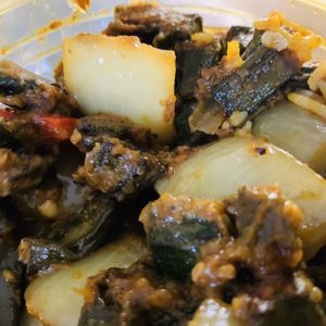 Bhindi Masala (okra) at Taste of India in Bloomington